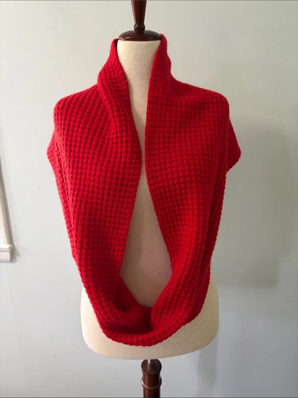 J. Crew Lambs Wool Cashmere Blend Wide Wrap Winter Infinity Scarf